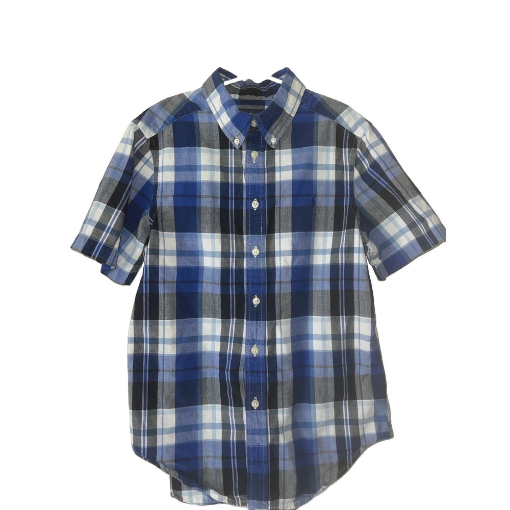 Ralph Lauren Medium Boys Plaid Short Sleeve Back To School